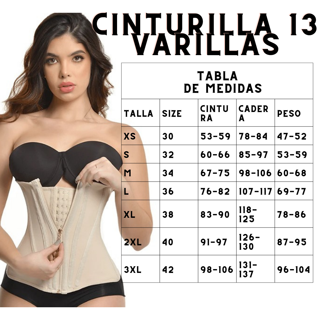 🔥 Cinturilla Reloj de Arena 13 Varillas – Reducción instantánea