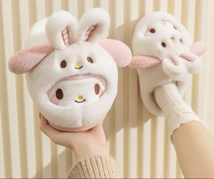 🌸 Pantuflas My Melody - Con Orejas  Kawaii 🐰💕